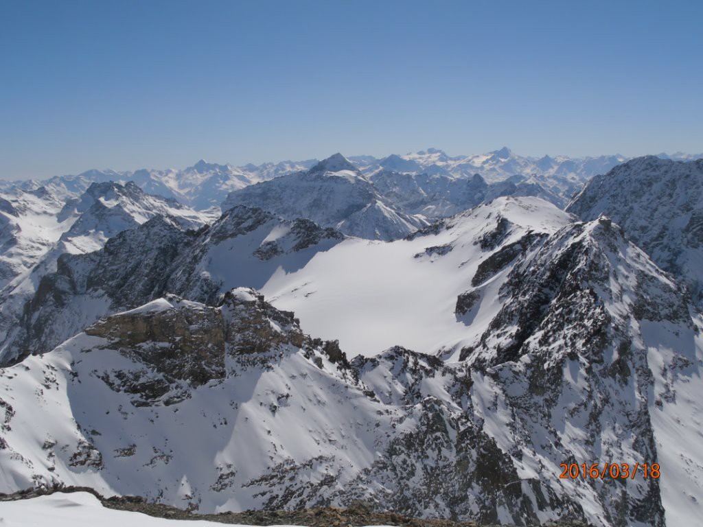 :Becca Vanneta et haut du Glacier du Mont Braoulé