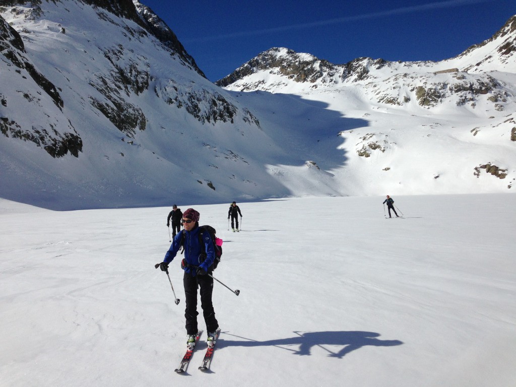 Ski sur lac gelé Valescure