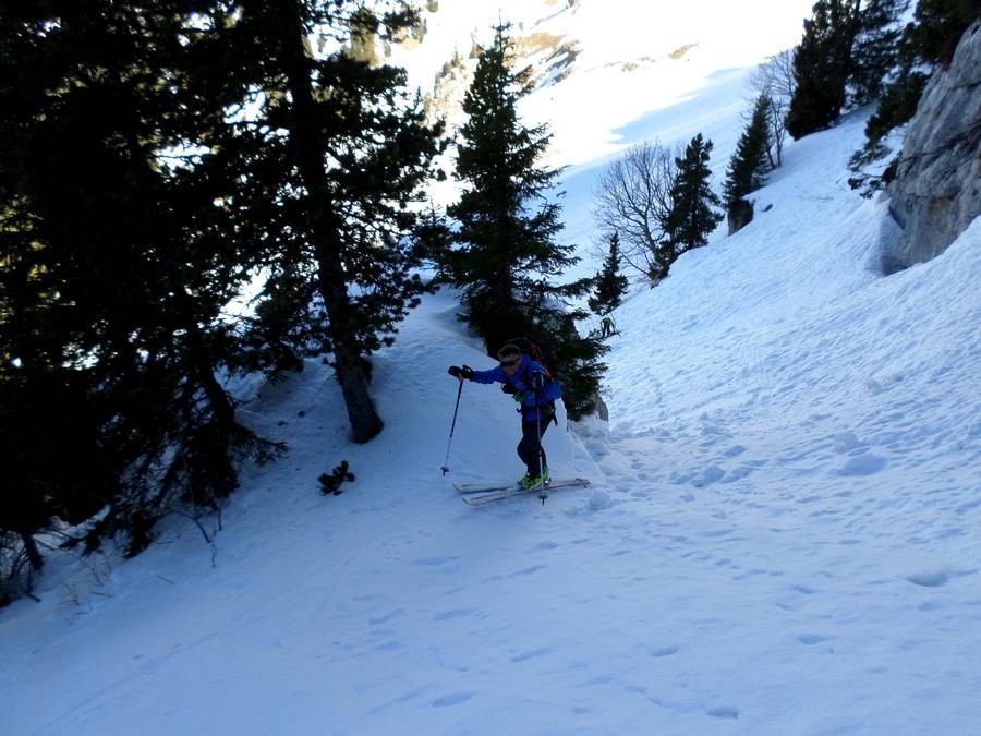 Passage plus facile sans ski