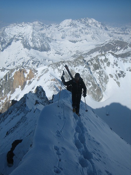 Belle Arête : La belle arête de la voie normale de la dent Parrachée