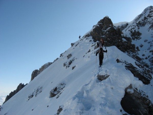 Arête ouest : La très esthétique arête ouest de la Dent Parrachée