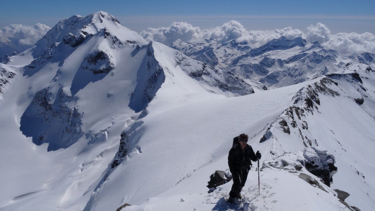 #15 Grande Ciamarella en toile de fond Grande Ciamarella en toile de fond