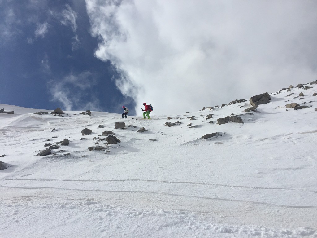 Benoit et Marie au niveau du passage scabreux me rejoignent