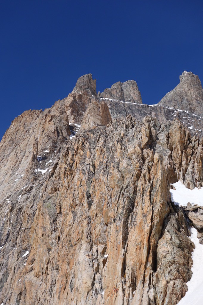 Itinéraire de la traversée depuis le refuge