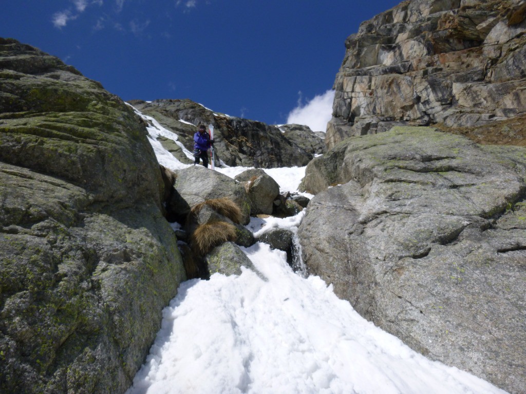 1ier petit ressaut du couloir d'approche ce jour