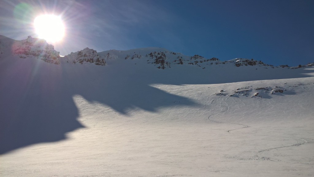 Couloir nord vu d'en bas