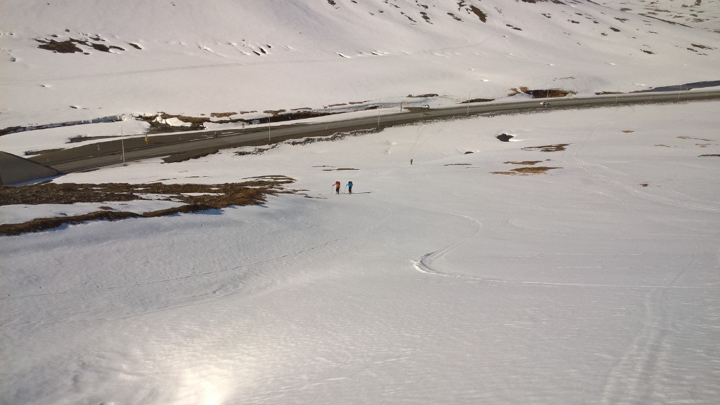 Départ ski au pied