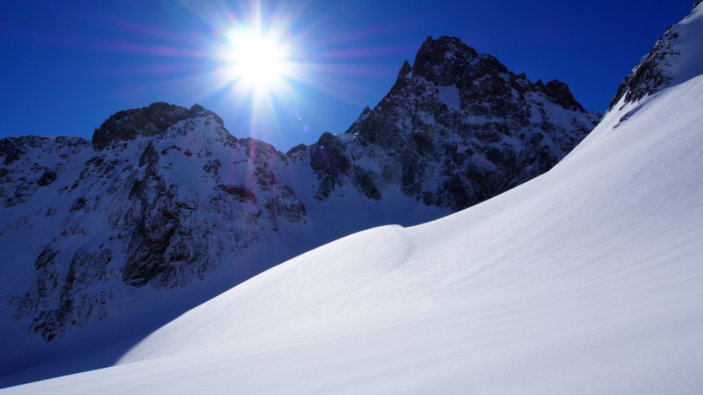 Poudreuse et soleil = hold-up de la semaine ! 