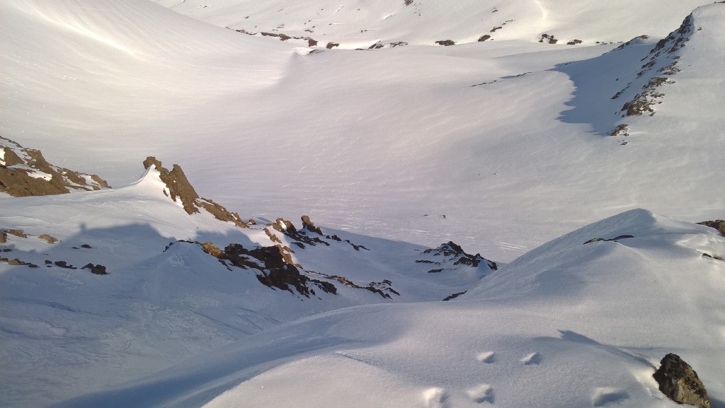 Le couloir vu d'en haut