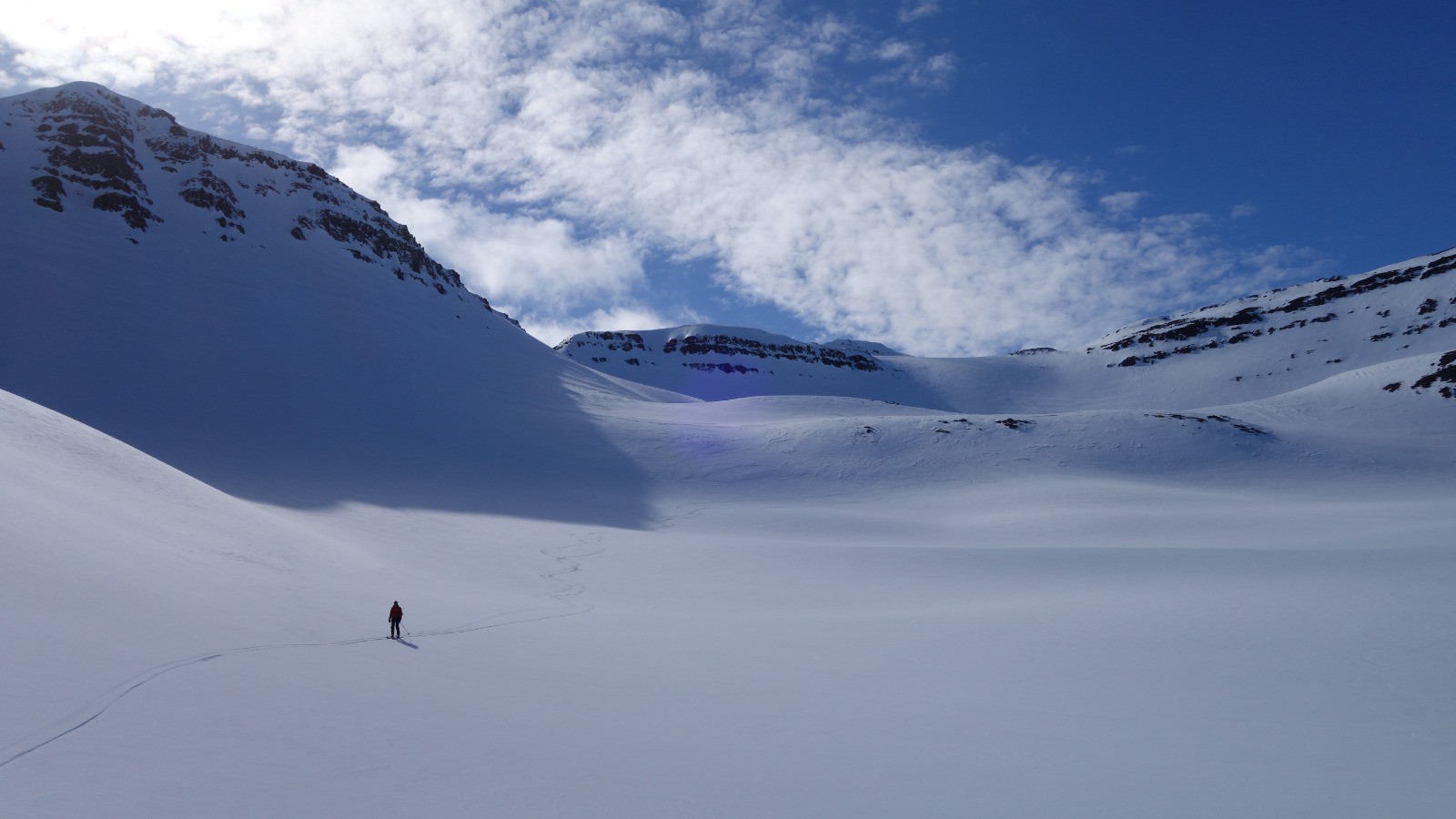 La première descente en versant Nord