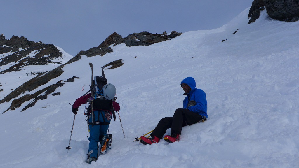 arrivée au Brochkogel Joch