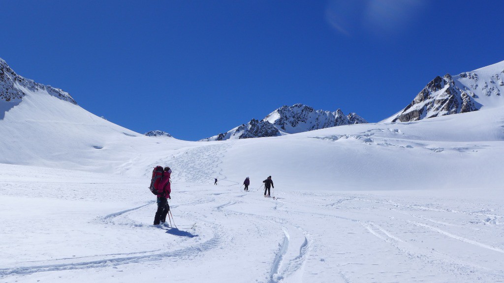 La longue descente du glacier mais néanmoins agréable