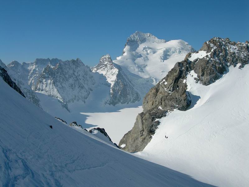 #5 col Emile Pic : la barre des ecrins au fond col Emile Pic : la barre des ecrins au fond