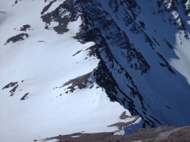 #2 Arête de Pierre Fendue : Col de l Arête de Pierre Fendue : Col de l'Epaisseur vu du sommet