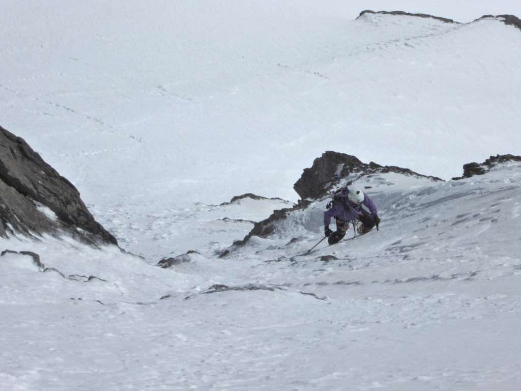 l'étroiture du bas Du couloir de la Pointe Louise