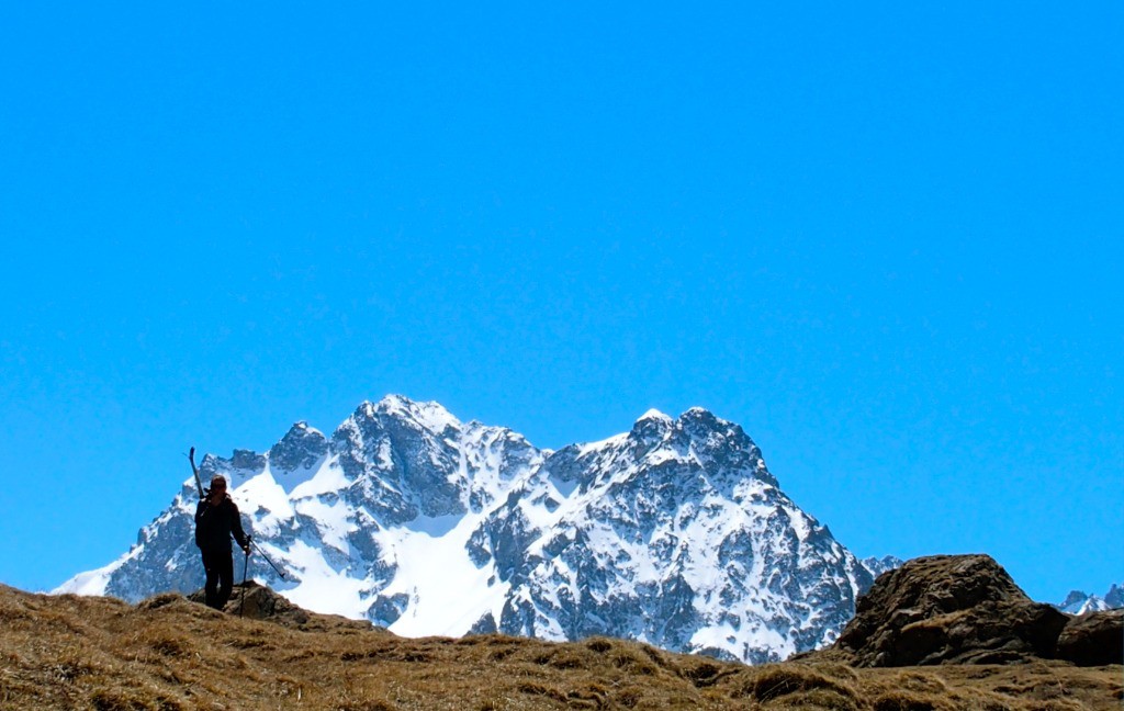 Un solitaire du retour de l'Alpe