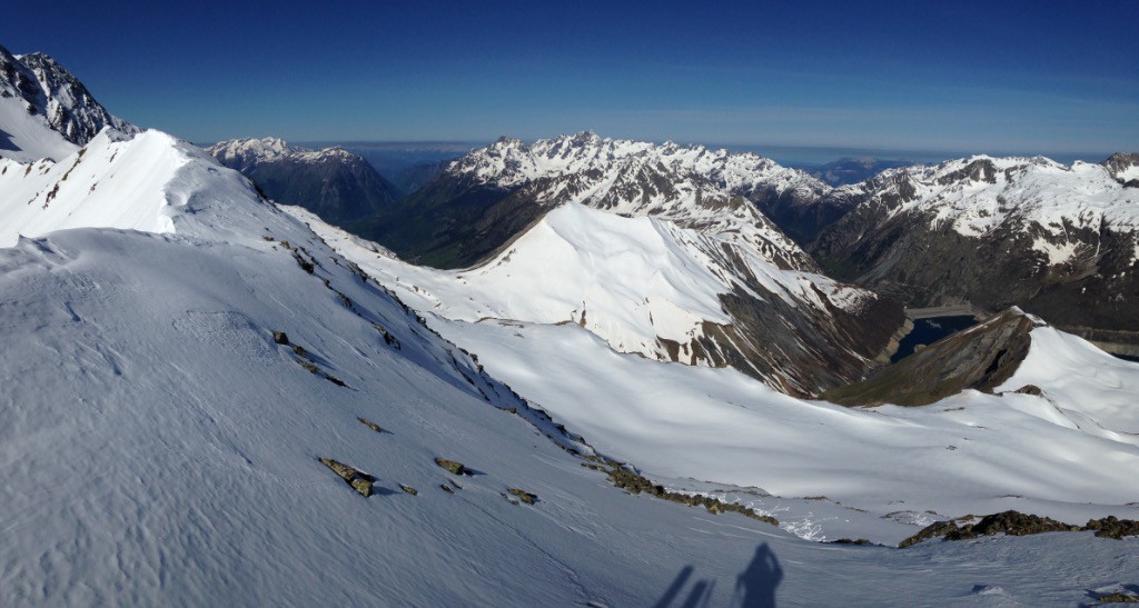 Vue sur le secteur des Aiguilles de Vaujany