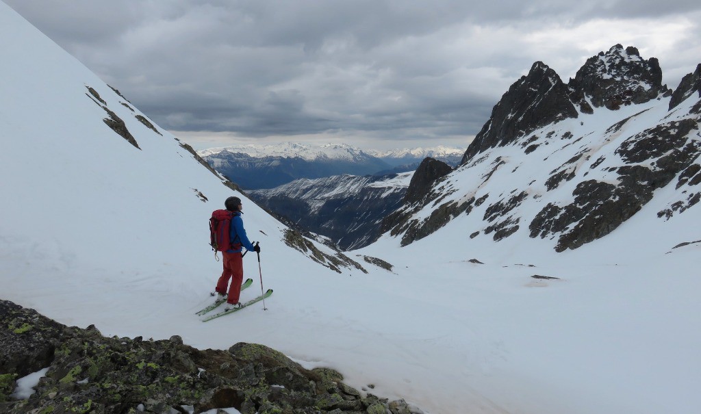 Le vallon final pour rejoindre la route sous le col du Glandon cote 1750