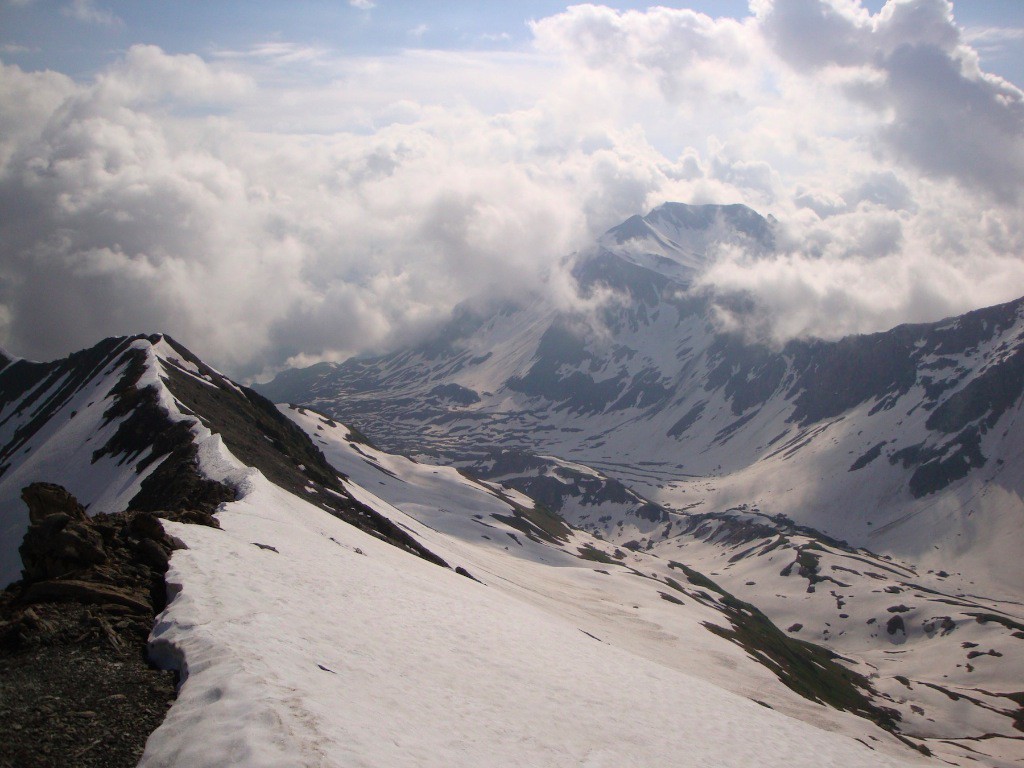 Sur la crête, vers la Pointe de la Terrasse