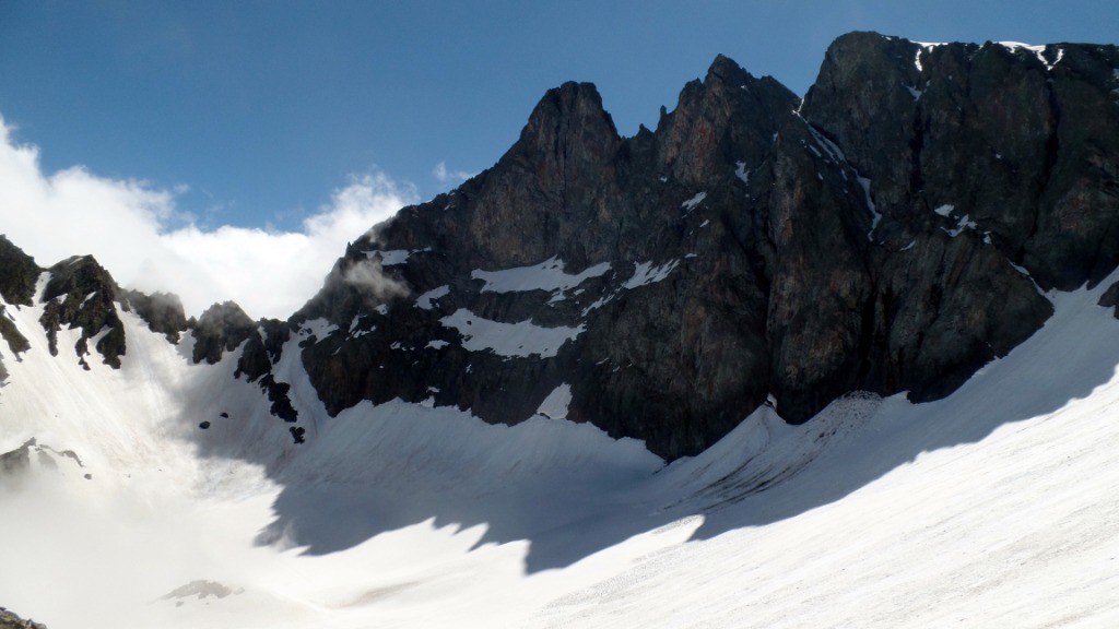 glacier de Freydane et les 3 pics