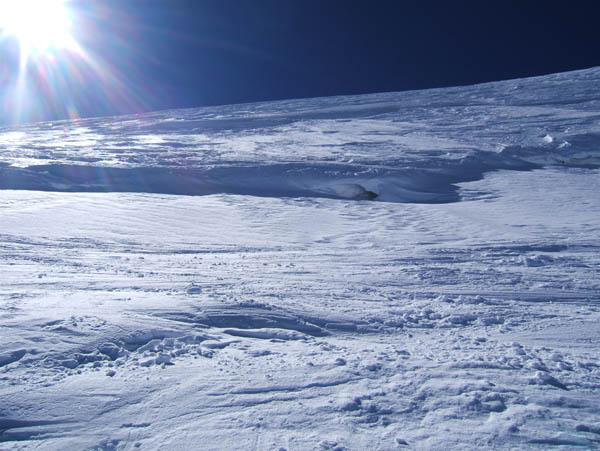 Mt Blanc : Pente sommitale Nord