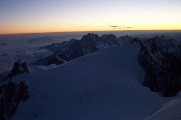 #5 Levé de soleil sur le Tacul : Que c Levé de soleil sur le Tacul : Que c'est beau la montagne !