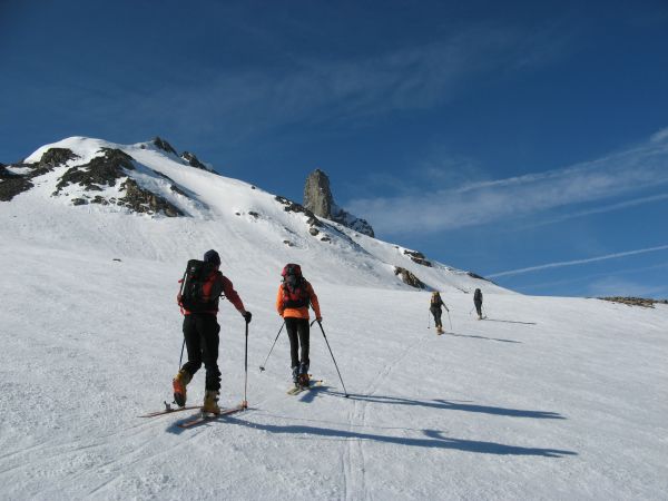 #8 Sous le Col Blanchet : Montée sous le regard de cette Tête des Toillies Sous le Col Blanchet : Montée sous le regard de cette Tête des Toillies