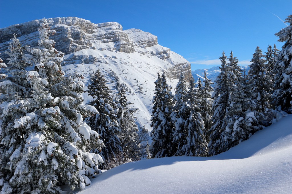 Dent de Crolles déjà festonnée par des audacieux