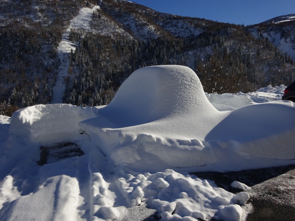 Enneigement à Celliers dessus