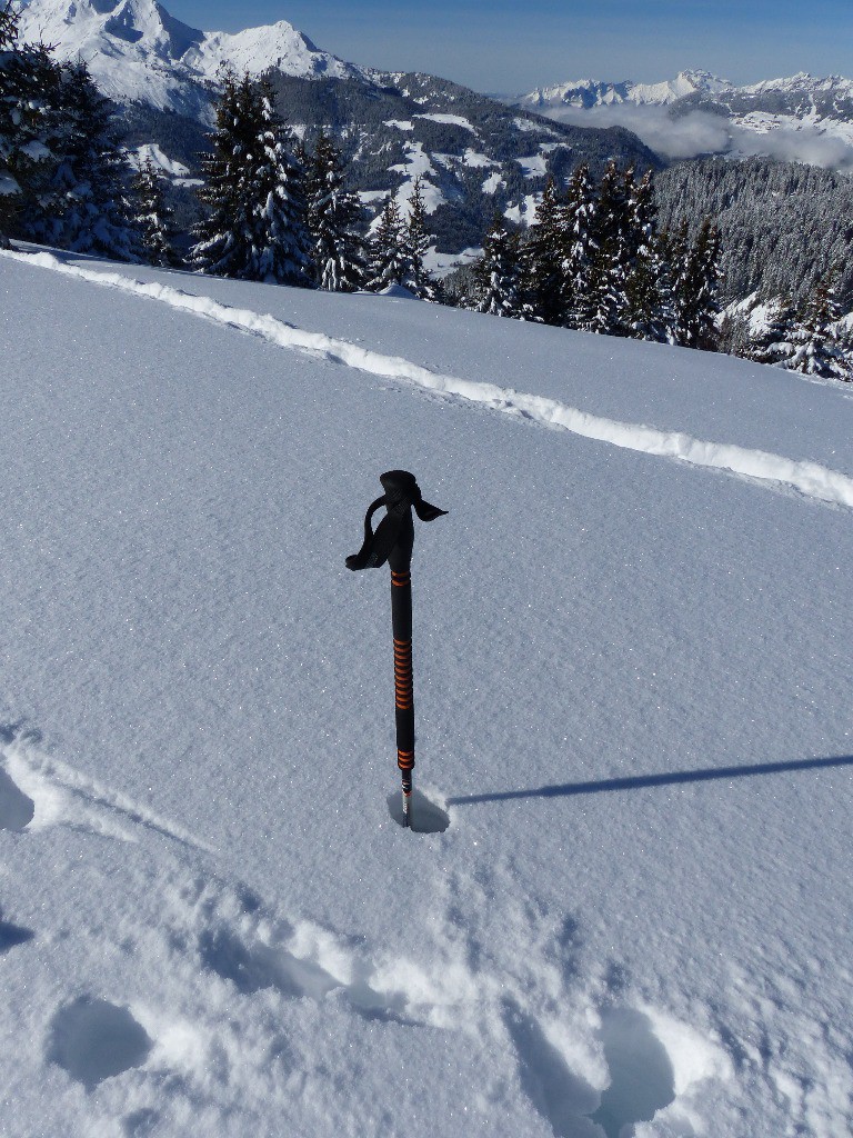 80cm à 1800m au dessus du col du Pré