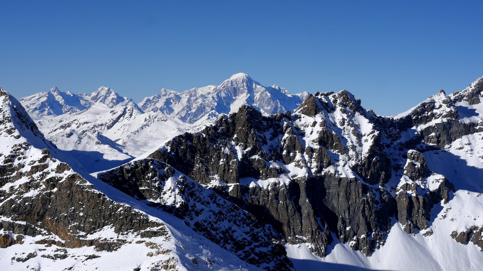 Le Mont Blanc versant Italien.