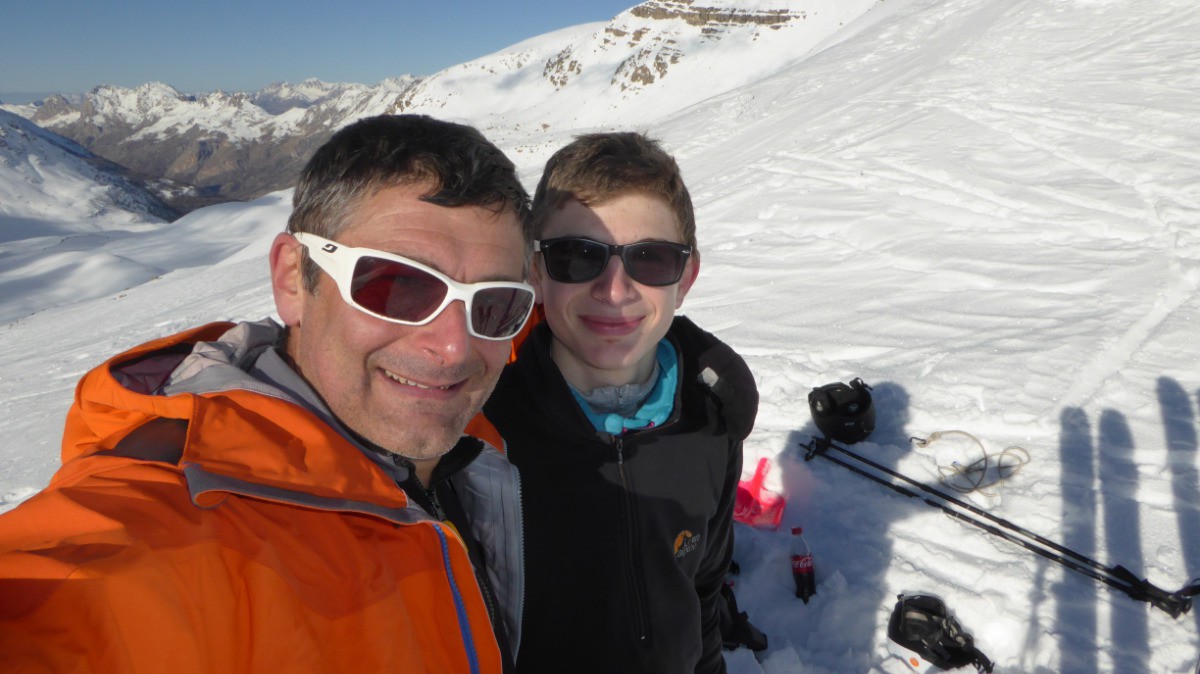 Père et fils. Quel bonheur !