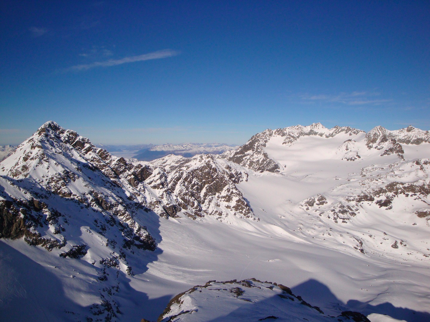 De la Pointe Rénod, les St Pères et Gébroulaz sont encore loin...