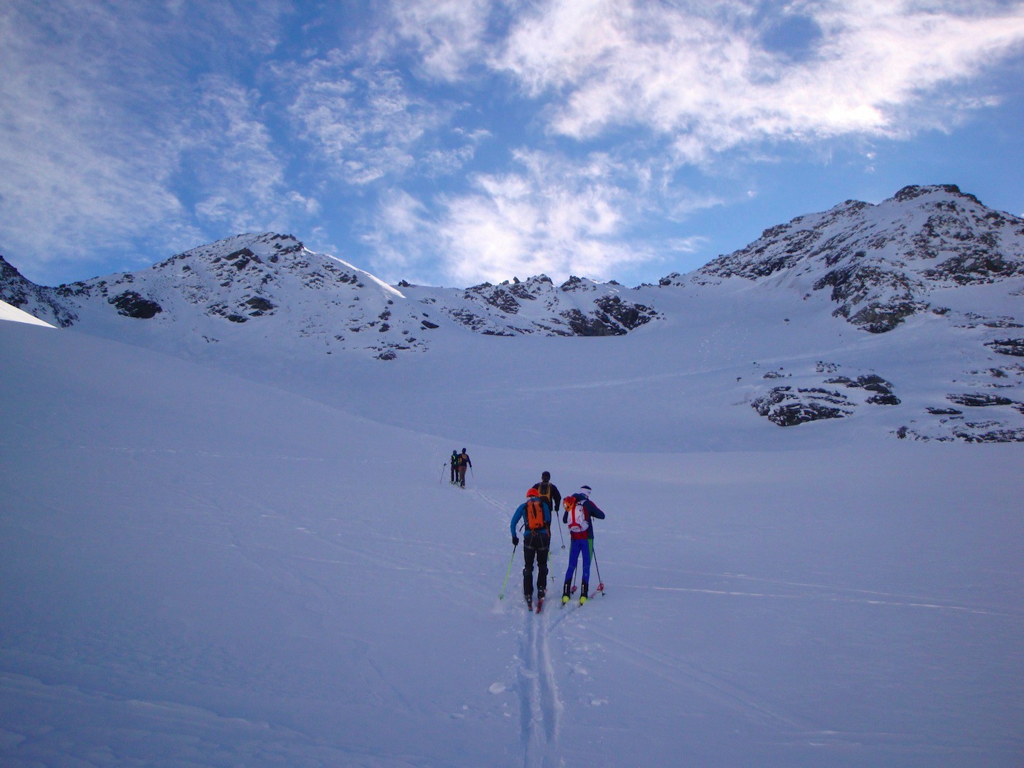 Sous la Pointe du Bouchet, direction le col Pierre Lory