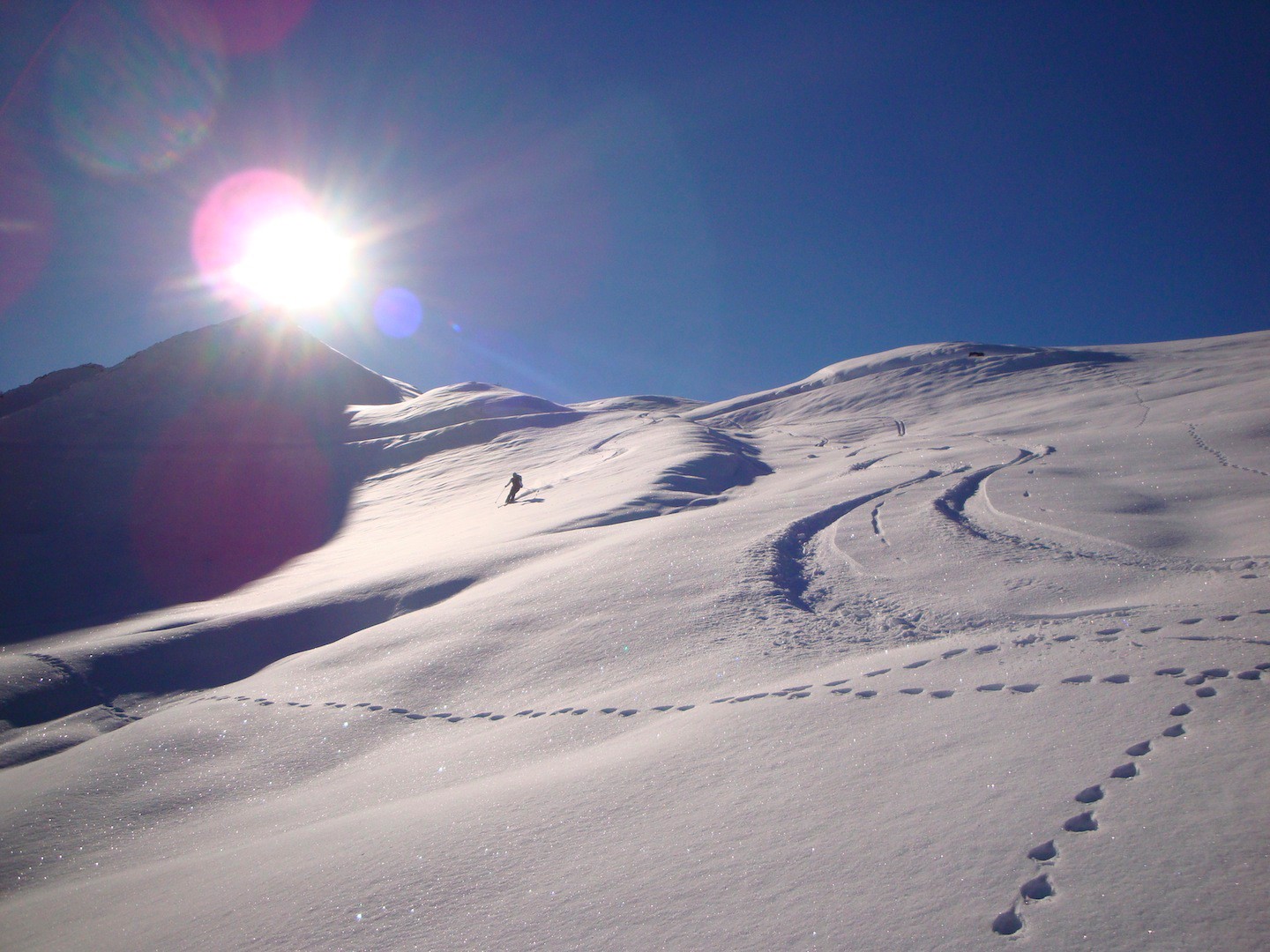 Descente excellente sous le Perronnet