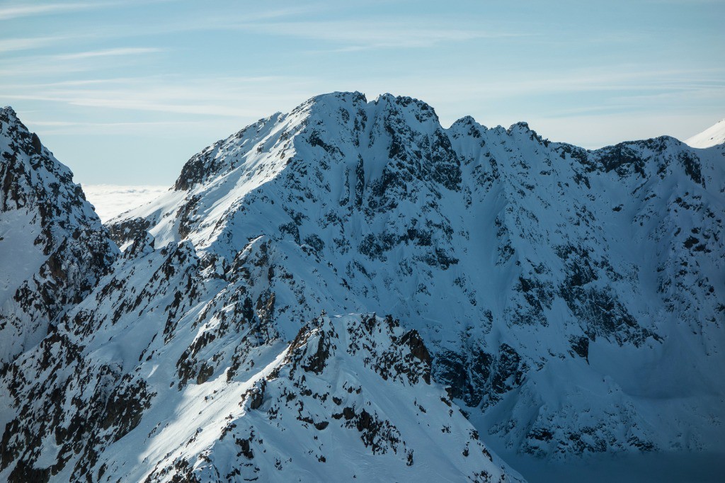 Face nord de la Tête de la Ruine, ouverte à skis en mai 2014 par Thibaut Tournier