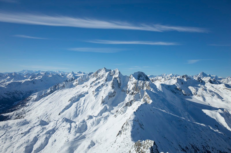 Panorama du sommet vers le Rotondo et l'Oberland