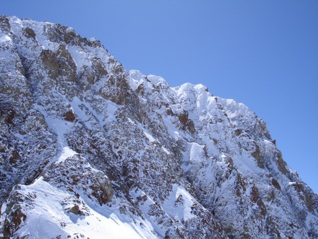 L'aiguille des glaciers : Le sommet non skiable