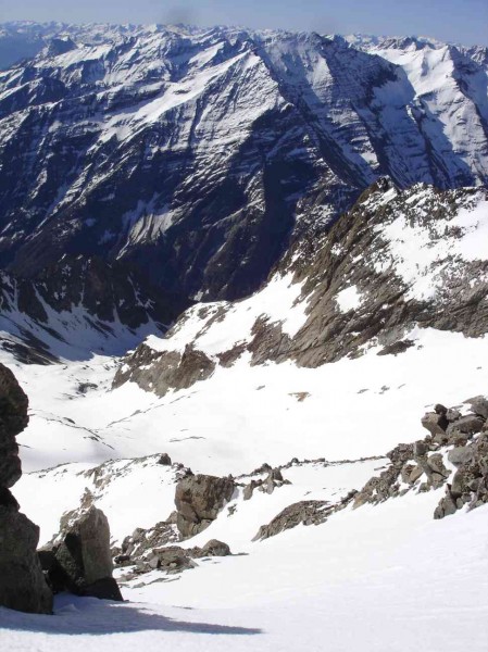 #5 vue descente : de 3340 m, vue sur l vue descente : de 3340 m, vue sur l'itinéraire de descente, et dire que l'on n'en voit pas la moitié !..