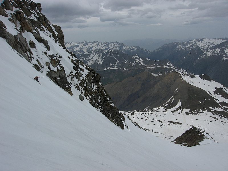 Cochette : 1000m de grandes courbes sur le "glacier" de la Cochette.