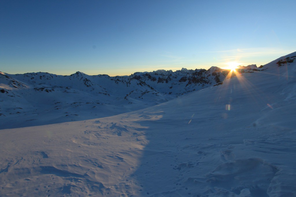 Coucher du soleil au Col de Névache