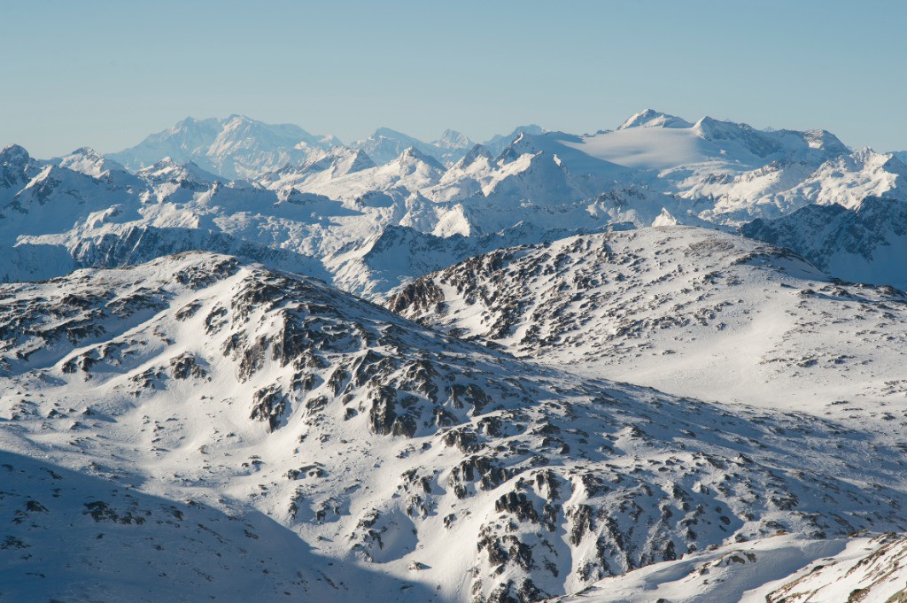 #3 Vue vers le Sud : Mont Rose et Basodino Vue vers le Sud : Mont Rose et Basodino