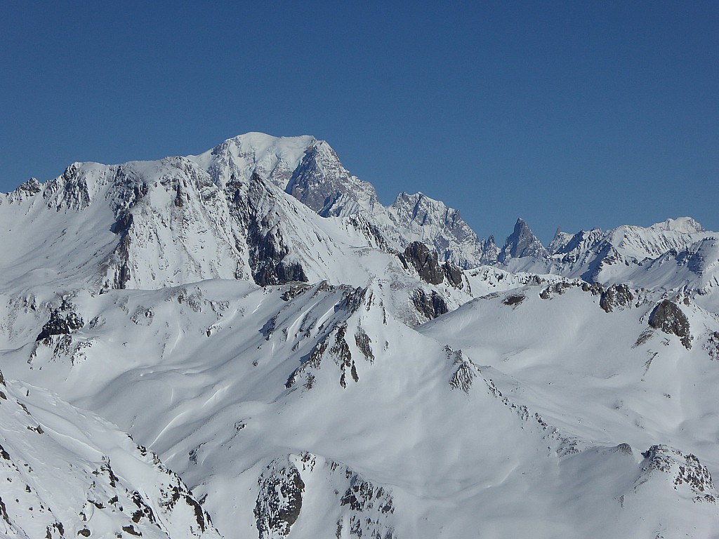 Le Mont Blanc et ses accolytes