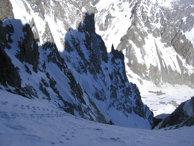 #3 Col Est du Pelvoux : L Col Est du Pelvoux : L'arrivée au sommet... Le départ est impressionant !