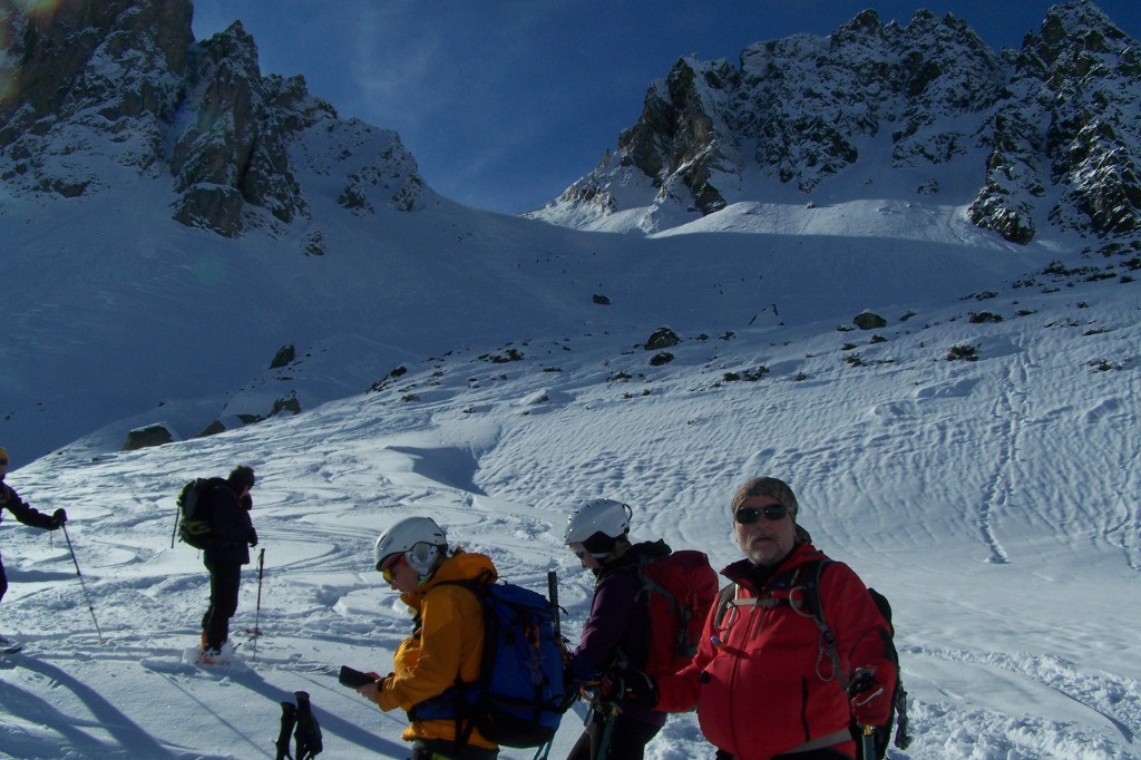 en bas du col de la Cicle