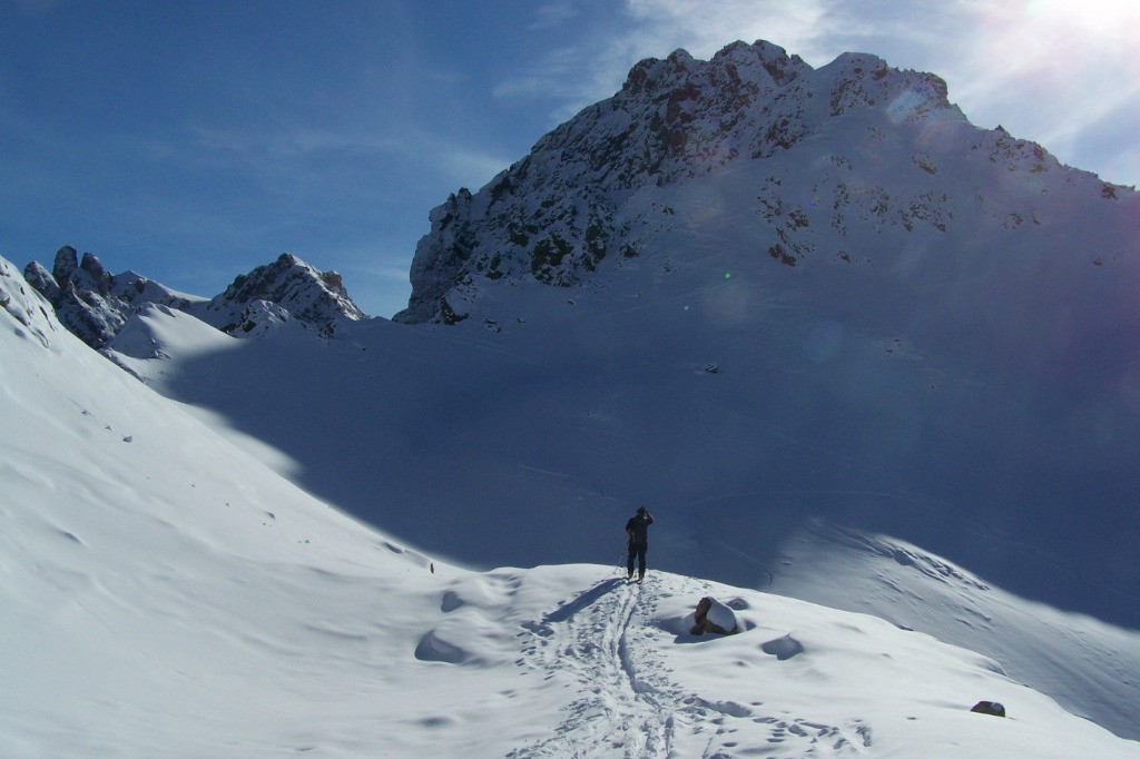 dernière petite montée après avoir traversé le col de la Fenêtre