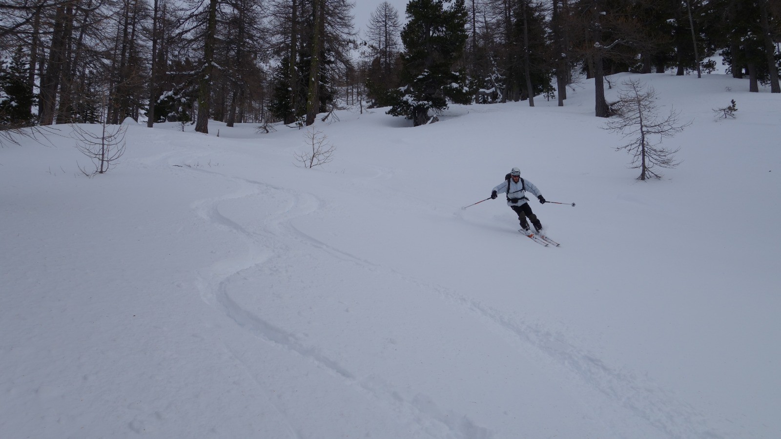 Jean-Marie en cours de descente