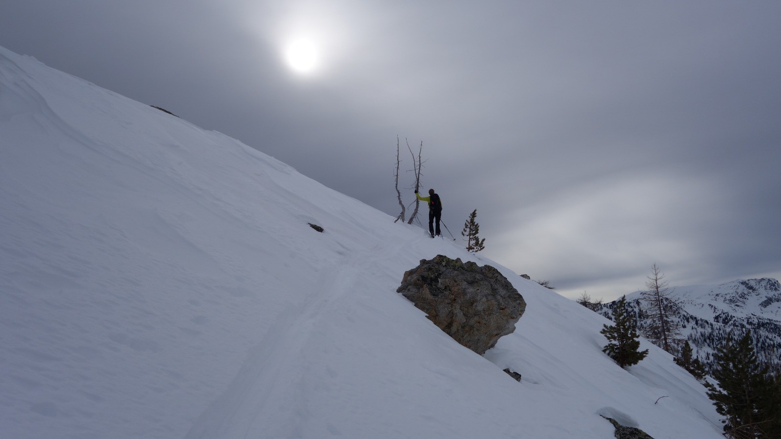 Dans l'ascension de la Pointe de Rogué