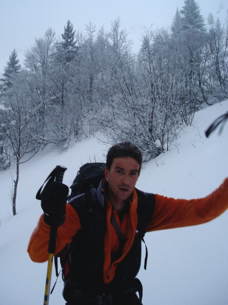 2ème montée pour Yann : A la cabane de Bachasson, petite pause