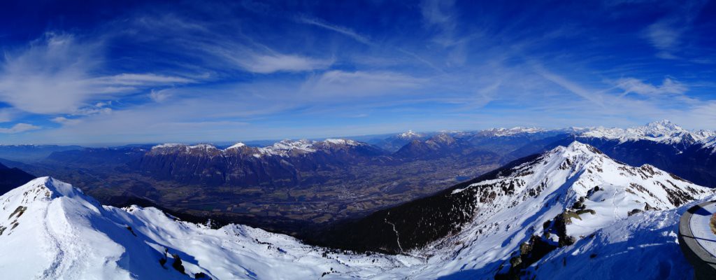 belle vue du sommet côté combe de Savoie